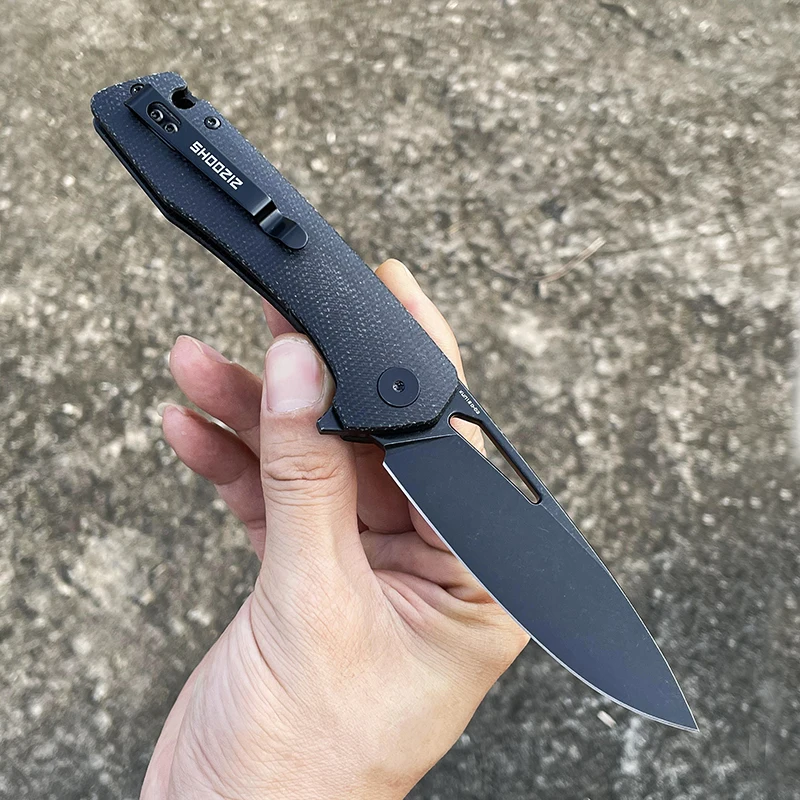 XUN120 SHOOZIZ D2 steel row ball bearing system folding knives