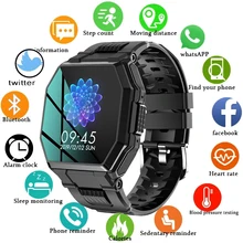 

2022 Luxury military sport Men's Smart watch Men Full screen touch Blood pressure Heart rate monitor Bluetooth call smartwatch