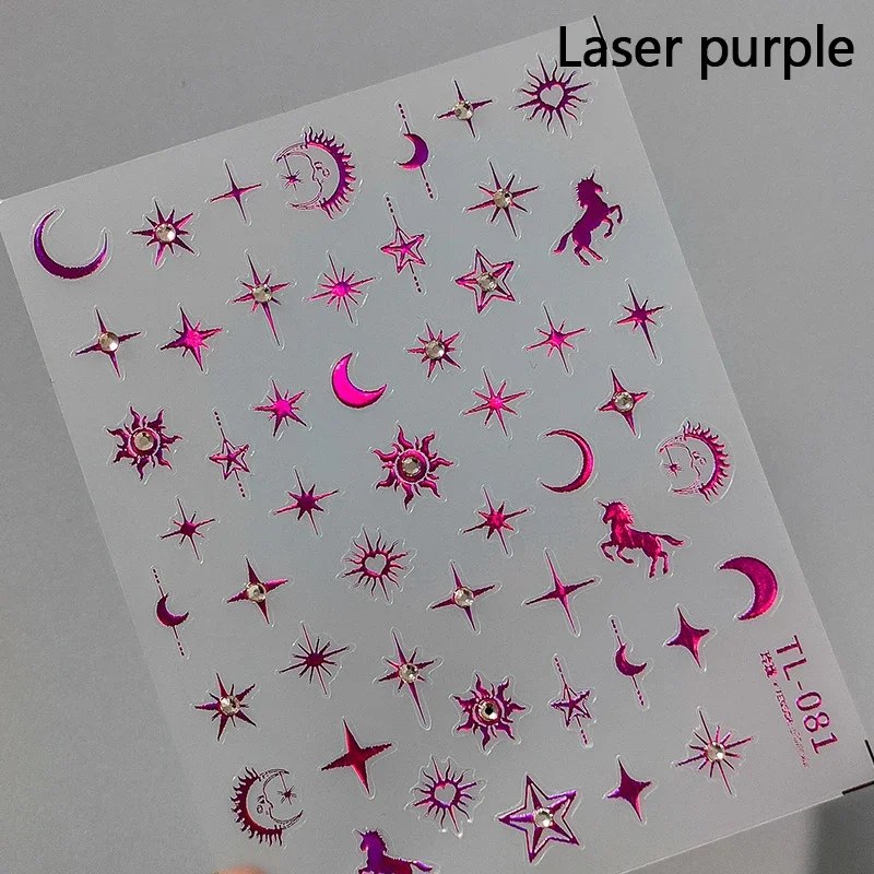Elegant Starlight Glitter Rhinestone Nail Art Stickers