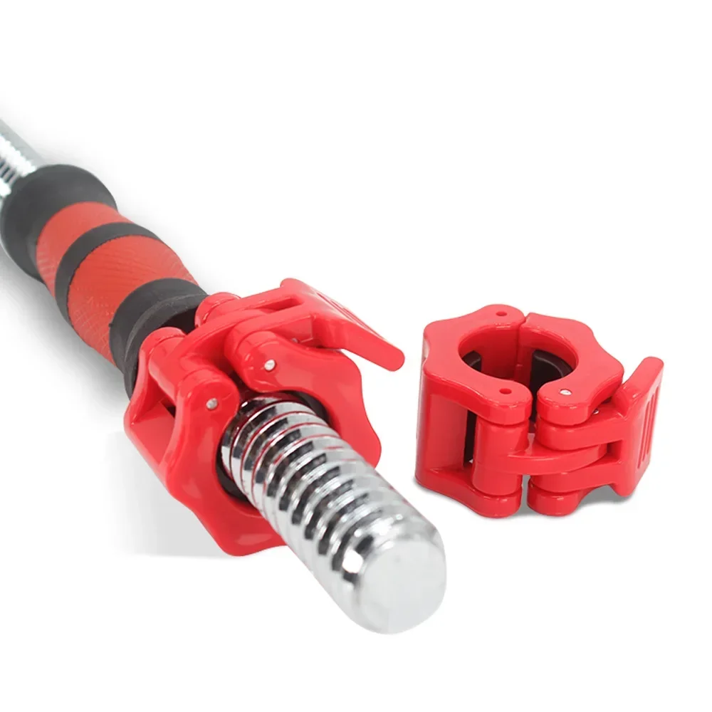 1Pair Safety Dumbbell Snap Quick Release Fix 25/50mm Barbell Clamps Weightlifting Bar Clamps for Weightlifting Strength Training 5