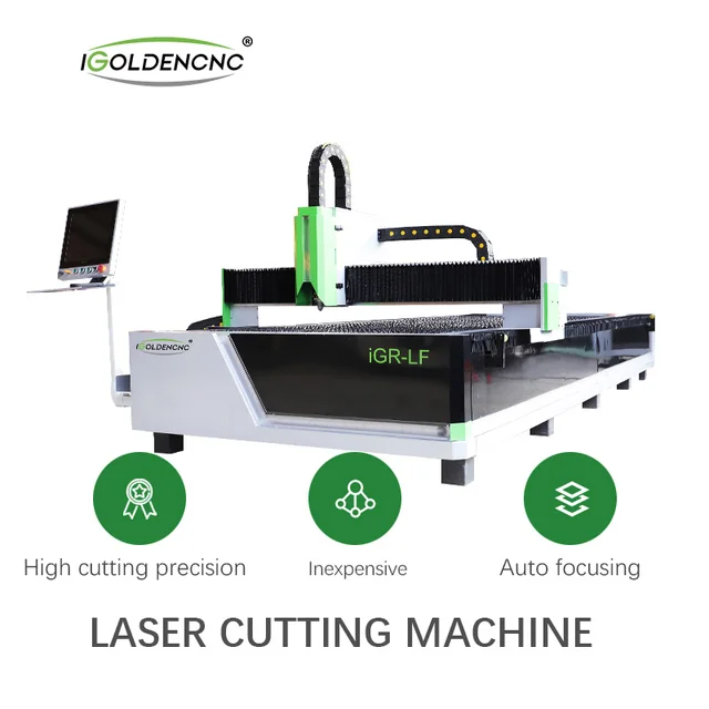 High Efficiency 1000W Aluminium Sheet CNC Fiber Laser Cutting Machine Steel Sheet