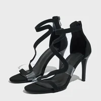 Sandales à talons hauts, sangle à talon mince pour femmes, mode extérieure, sandales de Style romain grande taille, chaussures à plateforme pour femmes 5