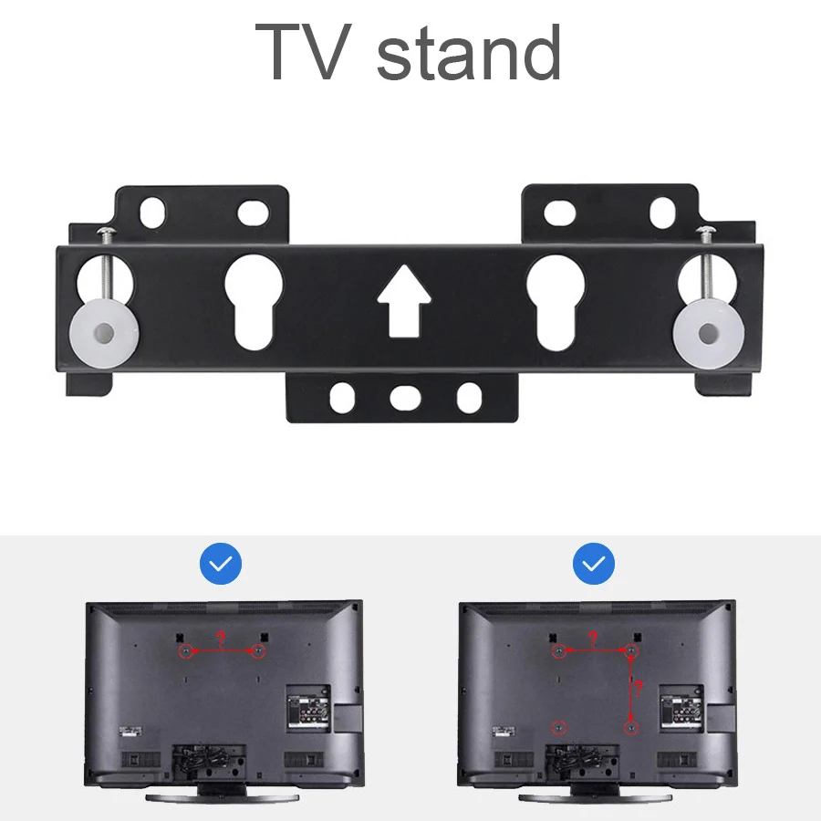 유니버설 35KG TV 마운트 브래킷 14 &-42& LCD LED 모니터 지원 홀더, 폼 패드 TV 벽 브래킷 평면 패널 TV 프레임