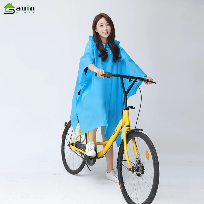 Multifunctional Impermeable Waterproof Raincoat Unisex Hooded Raincoat Cycling Poncho Outdoor Travel Hiking Bicycle Rainwear