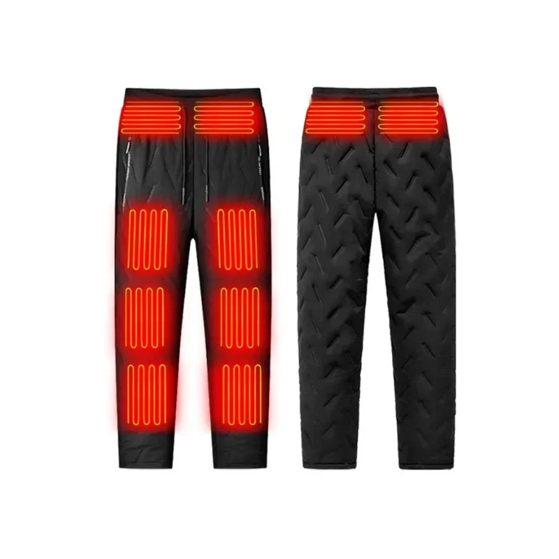 Winter Heated PantsHeating Zone Women Men Heating Trouser Electric Thermal Pants Outdoor Hiking Skiing Hunting Fishing