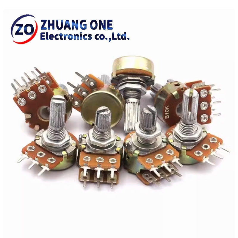 1pcs WH148 3pin 6pin 15mm 20mm B1K B2K B5K B10K B20K B50K B100K B250K B500K B1M Potentiometer 1K 2K 5K 10K 20K 50K 100K 250K