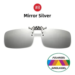 Enhanced Polarized Flip - Up Sunglasses with Night Vision and UV400 Protection (With Plastic Case)
