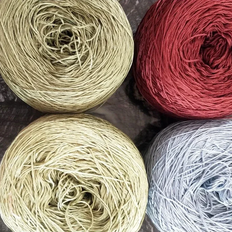 250g*2 pieces knitting 100% cotton lace thread katoen crochet lanas para tejer a crochet yarn haakgaren Luster soft t64 2