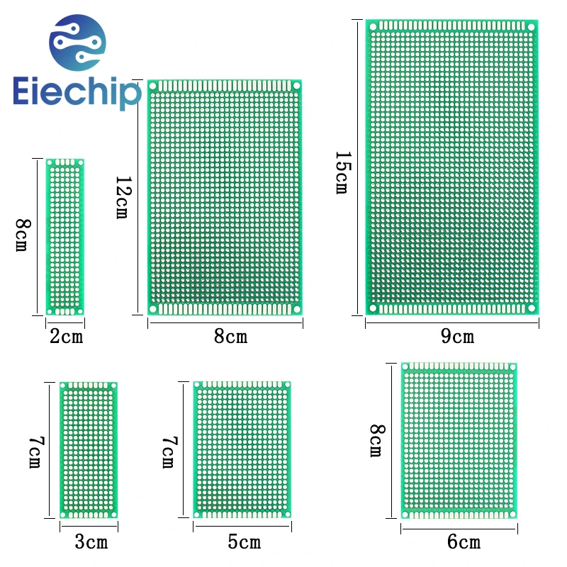 5pcs Double Side Prototype Board 2x8 3x7 4x6 5x7 7x9 8x12 9x15cm DIY Universal PCB  Protoboard Circuit Board Printed Circuits