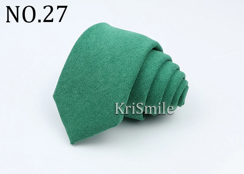 29 Bunte einfarbige Herren-Krawatte aus 100 % Baumwolle, weicher Cord für Männer und Frauen, romantische Hochzeit, Party-Krawatte, grün, rosa, khaki – Detail 29