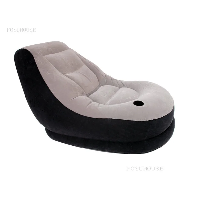 Dormitory Villa Lazy Inflatable Hotel Sofas Bedroom Tatami Apartment Single Sofa Bed Outdoor Travel Folding Sofa Chair for Beach