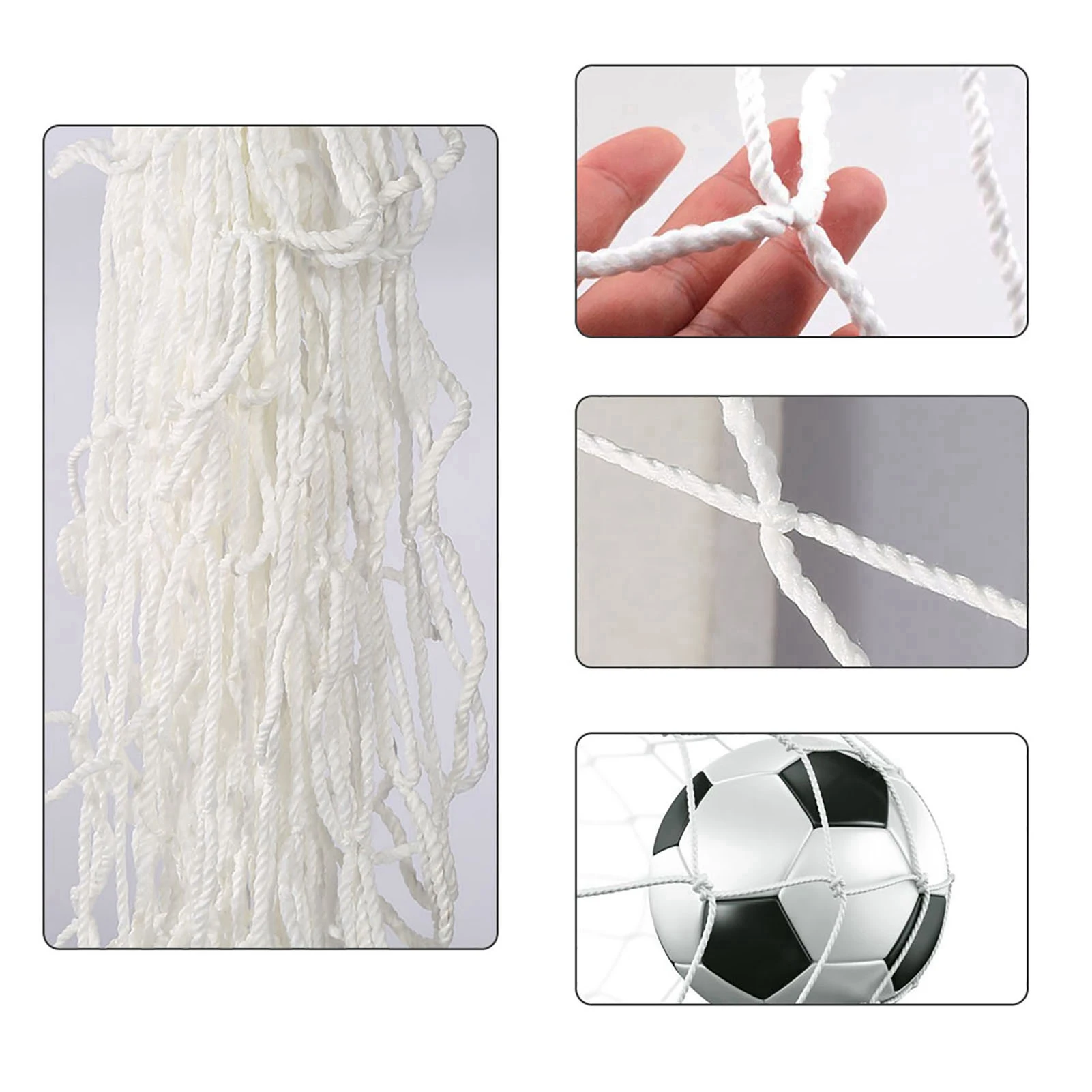 Football Soccer Net Sports Replacement Soccer Goal Post Net for Sports Match Training Goal Post soccer goal net