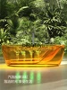 Travel Home Transparent Resin Jacuzzi Freestanding Smart Bubble Surf Bubble Double Bath 3