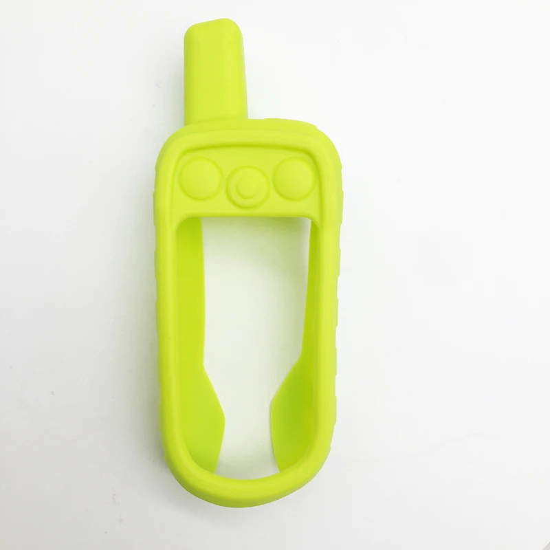 Pack De Protección Para Garmin Alpha 100: Funda De Silicona Verde Fosforito + Protector De Pantalla Irrompible