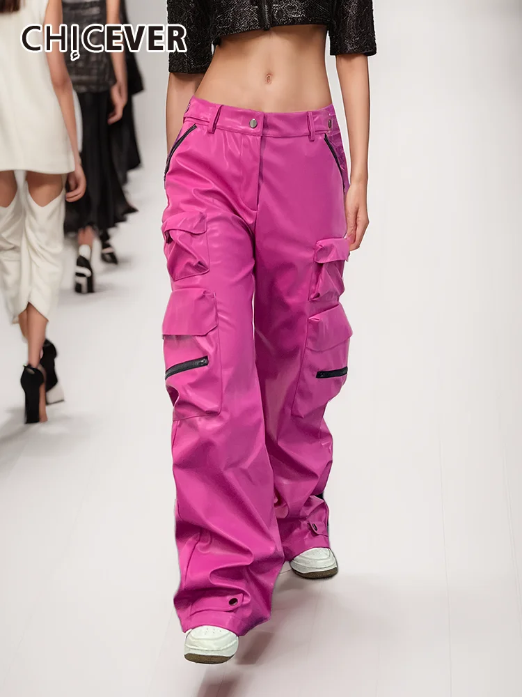 

Брюки-карго женские с высокой талией, на молнии, с карманами