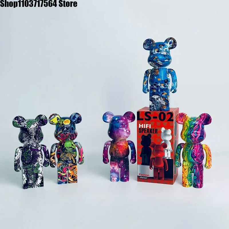 

LS-02 Street Art Violence Bear new Bluetooth speaker Graffiti trend mini gift desktop decoration three-dimensional
