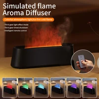 Flame Diffusers for Essential Oils 300ML Aroma Diffuser Humidifier with RGB Light Remote Control for Home Office 1