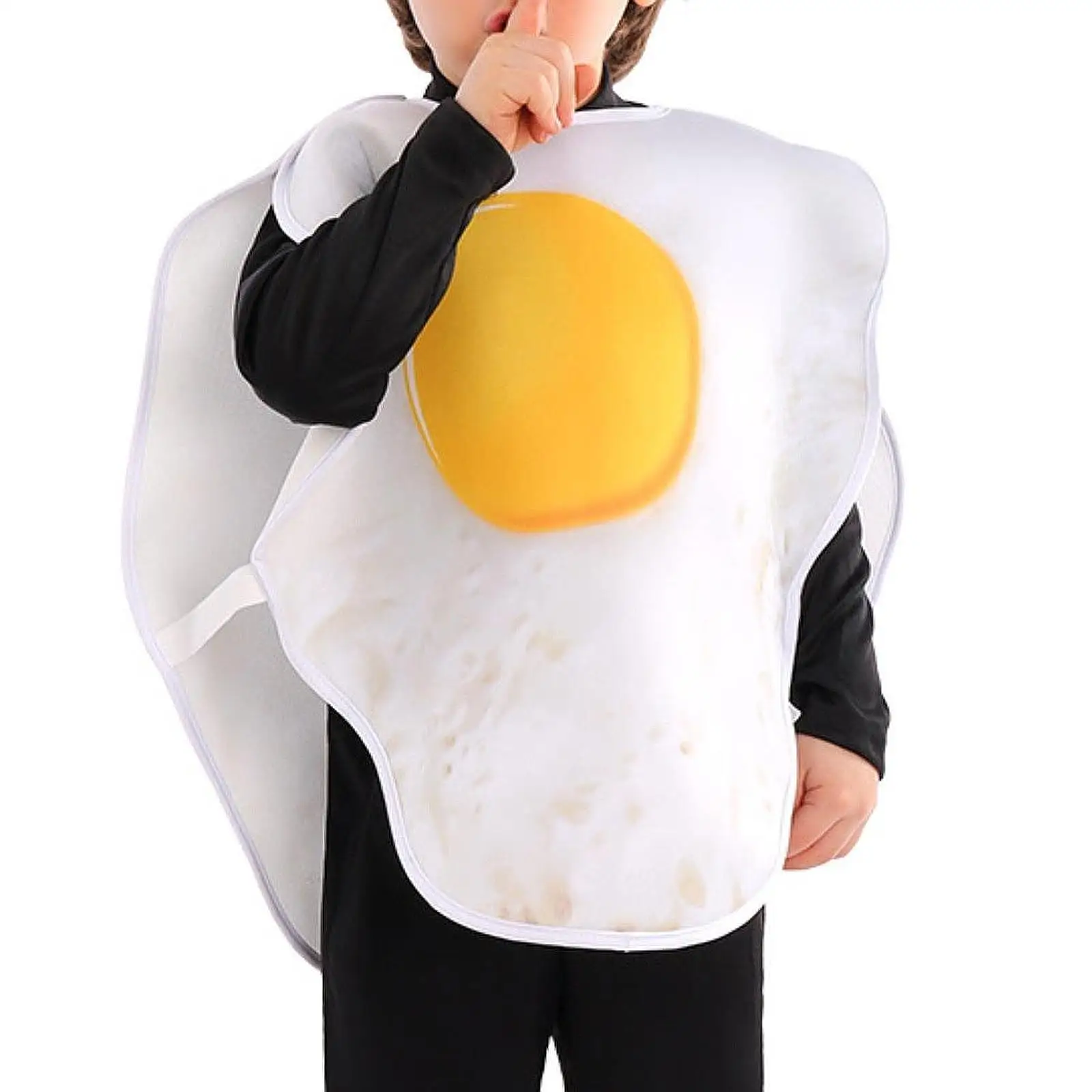 Fried Egg Costume Child Realistic Halloween Costume Lightweight Dressing up for Themed Party Holiday Carnival Show Pretend Play