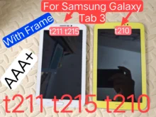 

For Samsung Galaxy Tab 3 7.0 SM- T210 T211 T215 LCD Display Screen Panel LCD Touch Screen Digitizer Sensor Assembly With Frame