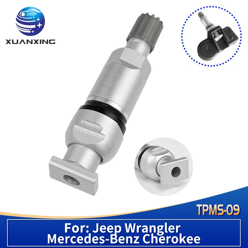 

TPMS Valves Tire Pressure Sensor Valve Stem Caps Metal For Jeep Wrangler Mercedes-Benz Cherokee TPMS-09