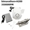 65W BT Marathon Champion-3 Manicure Machine 45K 35K H37L1 H200 Handle Electric Nail Drill Milling Cutter Polishing Nail File Set 1