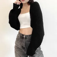 Open Front Solid Color WomenBolero Shrug Cardigan Cropped Casual Bolero for Everyday Date Nights Parties 1