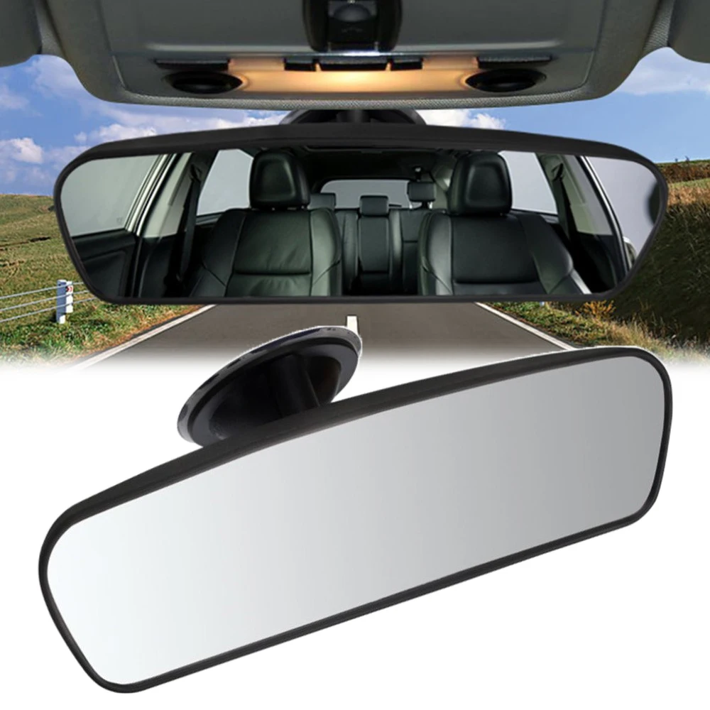 Car Rearview Mirror View Universal Auto Interiors Rearview Reversing Mirror  With Diamond Crown Rhinestone Mirror Car Accessories - AliExpress