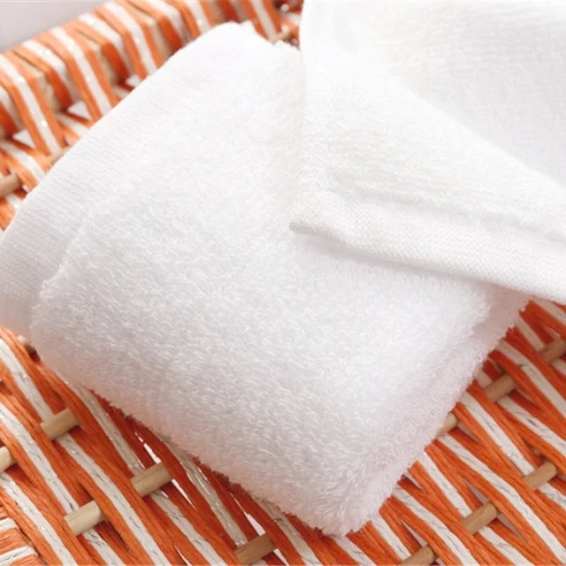 10Db/Tétel Jó Minőségű Fehér Olcsó Törölköző Kis Kézi Törölközők Konyhai Törülköző Szálloda Étterem Óvoda Pamut - Image 5
