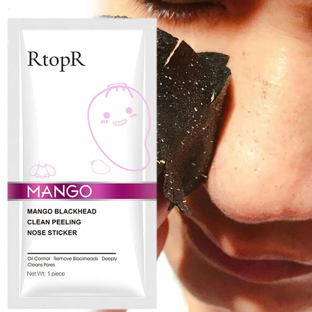 

10pcs Mango Blackhead Remover Nose Mask Acne Treatment Deep Cleansing Oil-control Shrink Pores Moisturizing Smooth Skin Care