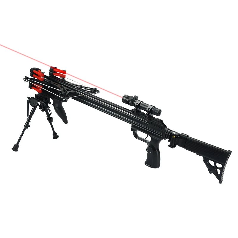 New Professional High-power Metal Laser Rubber Band Outdoor Hunting Slingshot