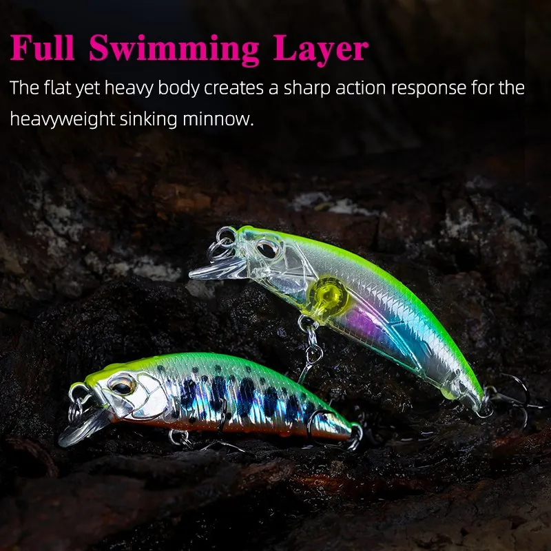 TSURINOYA 50mm 5g Trout Fishing Micro LureSinking Water DW63 Minnow Hard  Lure Artifical Crankbait Pencil Wobblers Hard Bait - AliExpress