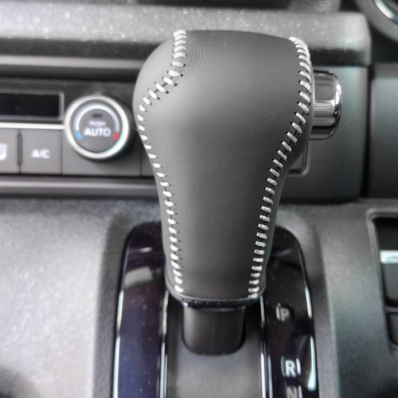 Premium Hand-Stitched Genuine Nappa Leather Gear Knob Cover