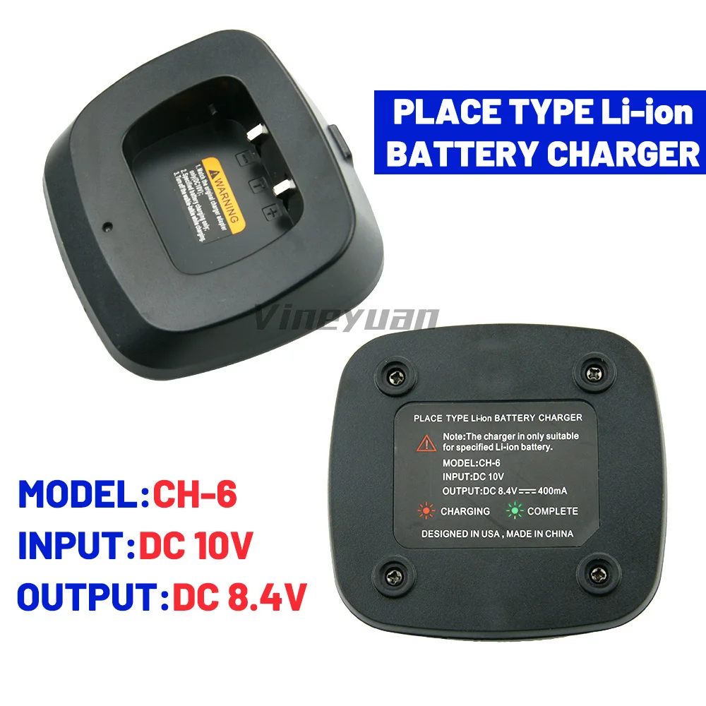 Baofeng +uv 5r Radio Trasmittenti Caricabatterie 6 Vani Per Baofeng UV-5R - Stazione Ricarica Con Alimentatore 8.4V 0.5A | Per Radio Walkie-Talkie Caricabatterie Baofeng UV-5R Accessorio Ricarica Batterie Radio - 3