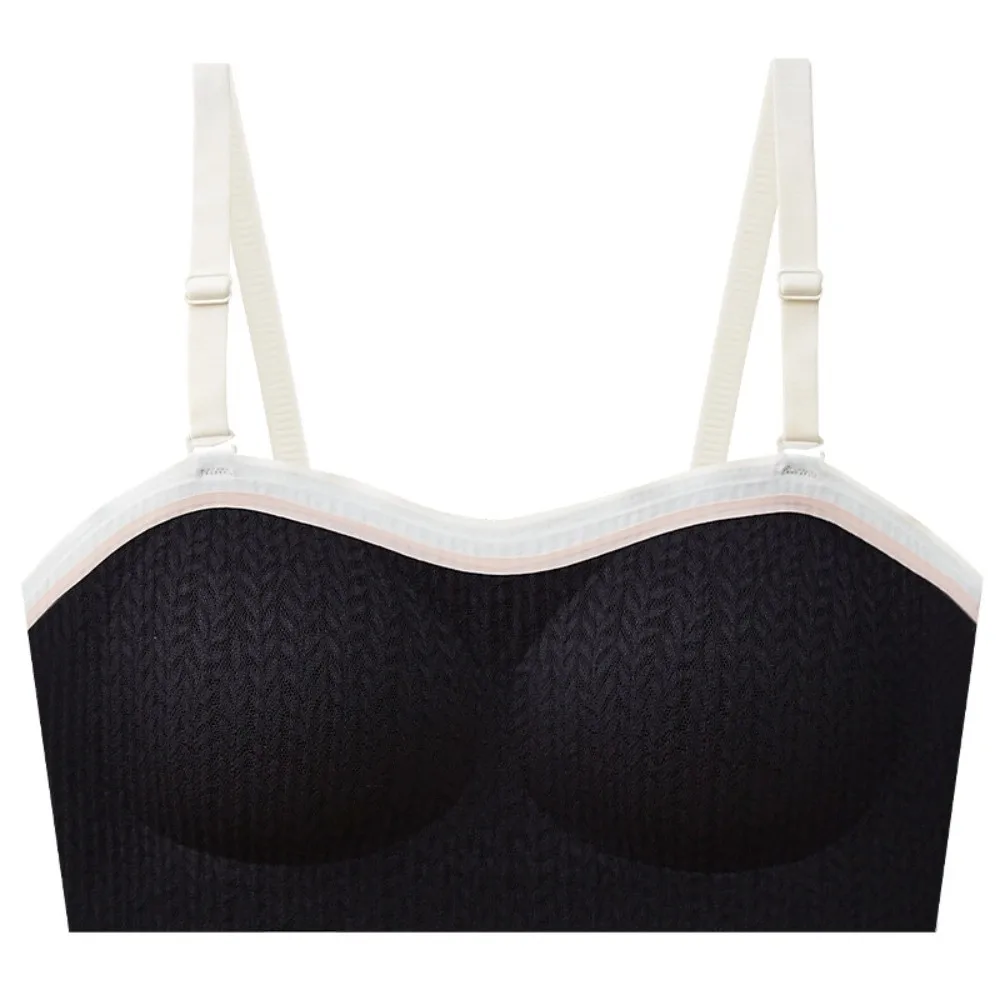 Lingerie Adjustable Wireless Bra Close-fitting Elastic Traceless Push Up Underwear Shockproof Gathered Breasts