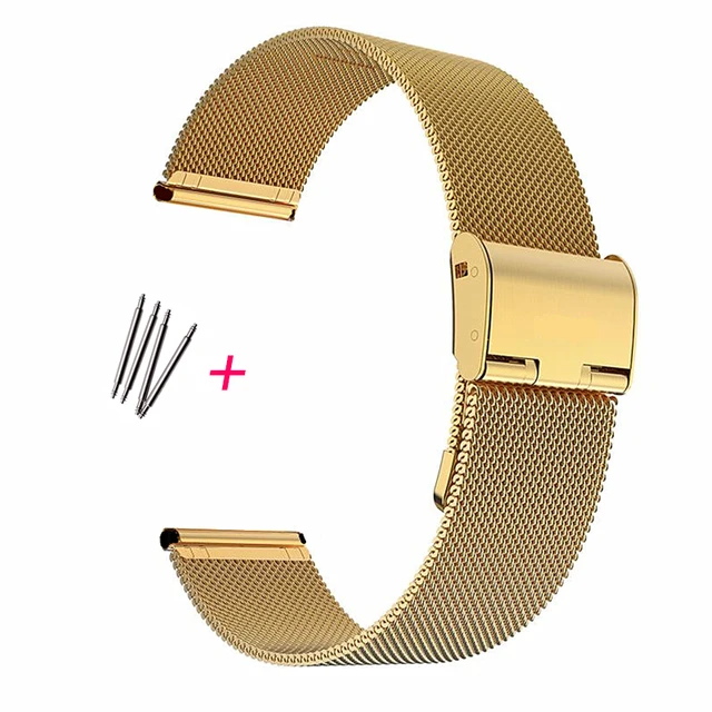 22mm 20mm 8mm 10mm 12mm 14mm 16mm  18mm  cinturini 20mm cinturino  adatto per cinturino samsung Active 2 strapWatch 42mm 46mm Yellow gold 42