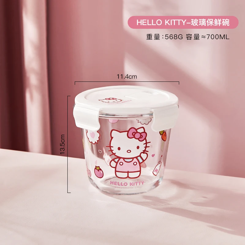 Cute Kawaii Cinnamoroll Inspired Divided Meal/ Food Glass Container wi –  PeachyBaby