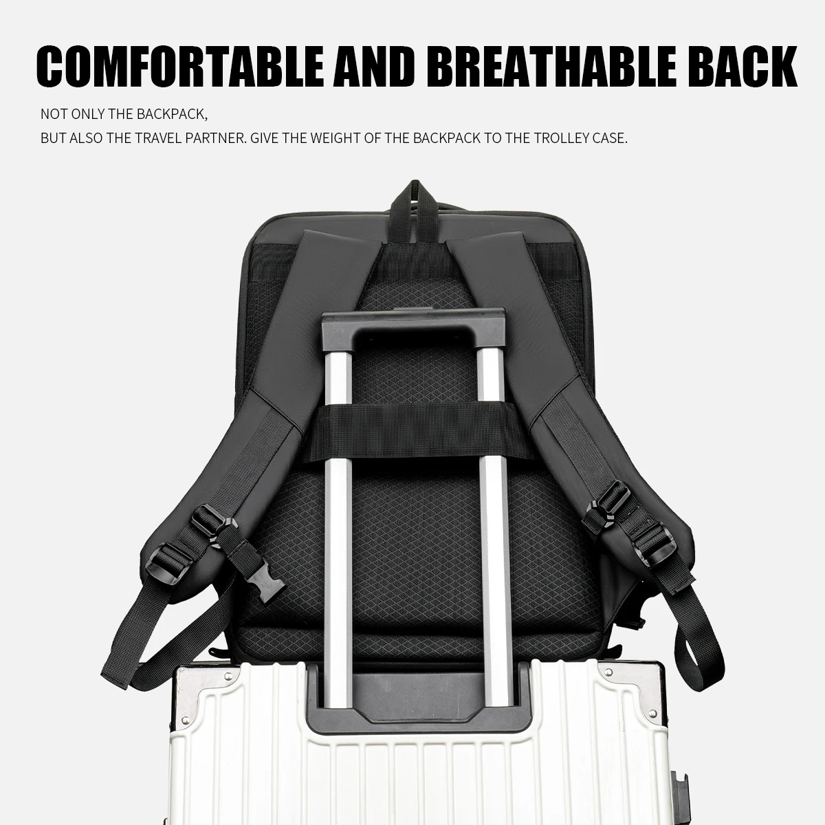 Expanded Backpack Men's Hard Shell Qualitative E-Sports Game Large Capacity Computer Bag Business Travel Double Backpack