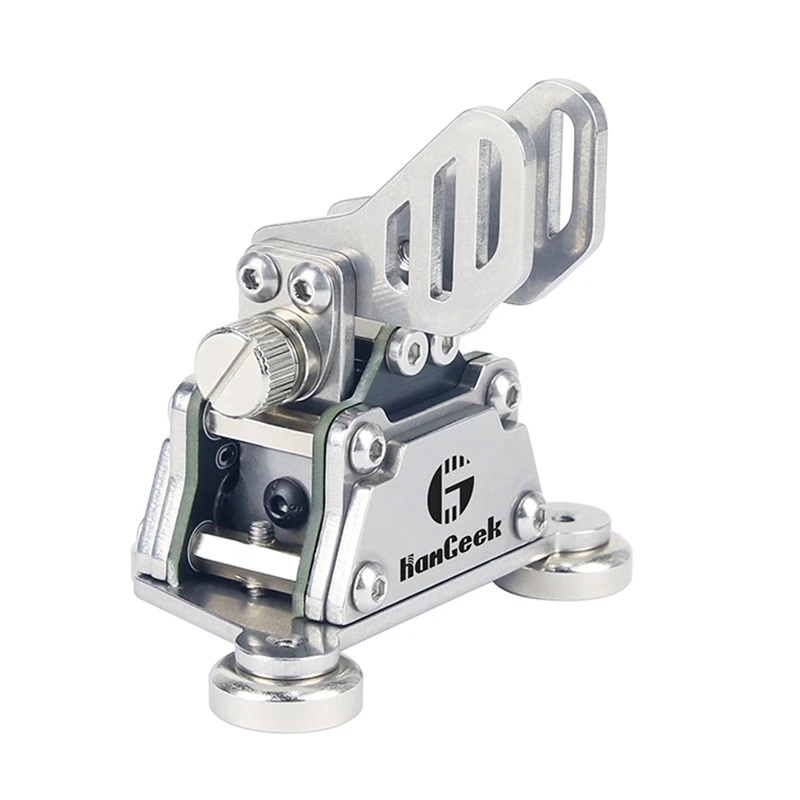 

ABGZ-HG-K6 2Nd Generation Dual-Paddle Morse Key Stainless Steel Automatic CW Key With Magnetic Base