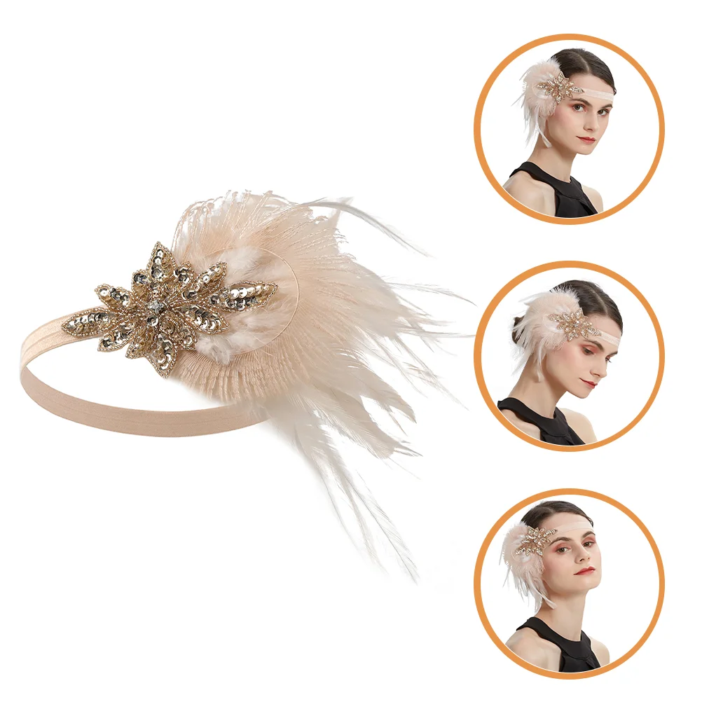 

Wedding Headband Banquet Ball Headband Flapper Headbands 1920s Headpiece for Women