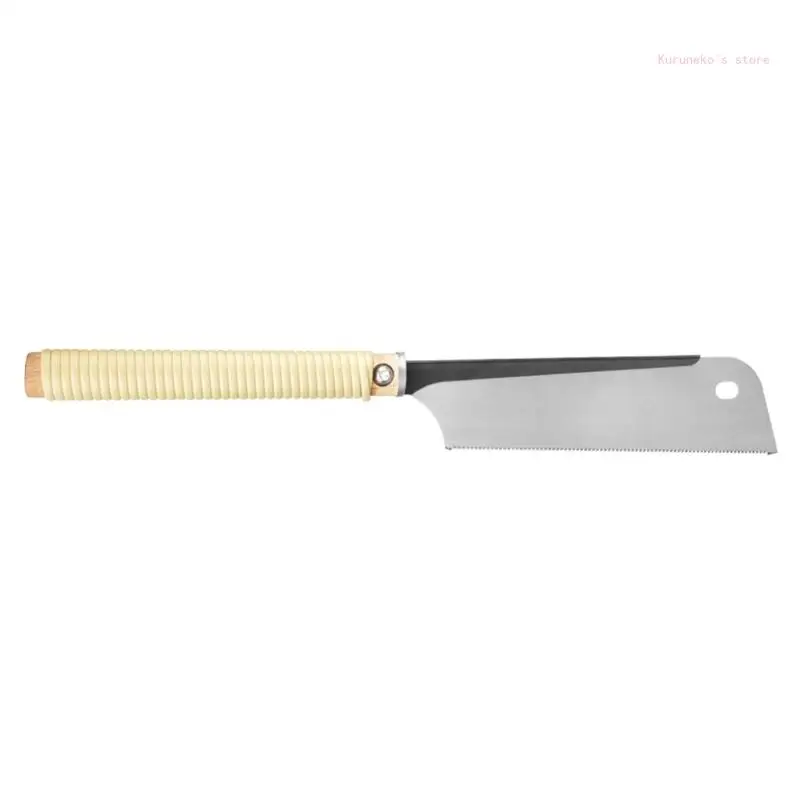 Japanese Hand Double Edged Sided SK5 Flexible Flush Cutter Handle Wooden 5