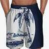 3D Print Colourful Beach Short Pants Men's Coconut Tree Pattern Board Shorts Summer Hawaiian Casual Loose Gym Sports Swim Trunks 4