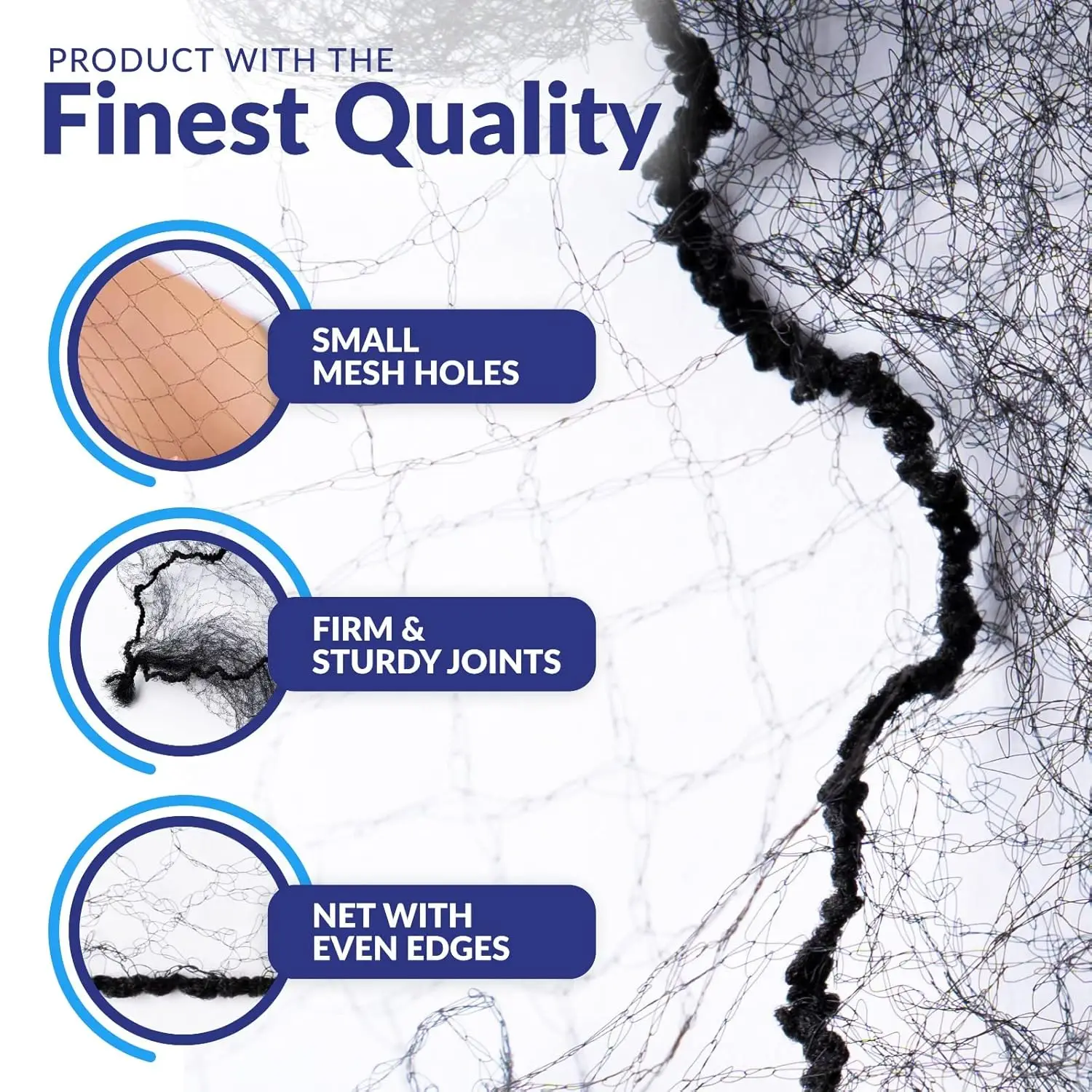 Hair Net Black 24 inches Invisible Nylon Hair Nets for Women and Men Perfect for Bun Sleeping Kitchen Food 100Pcs
