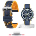 Blue yellow-silver