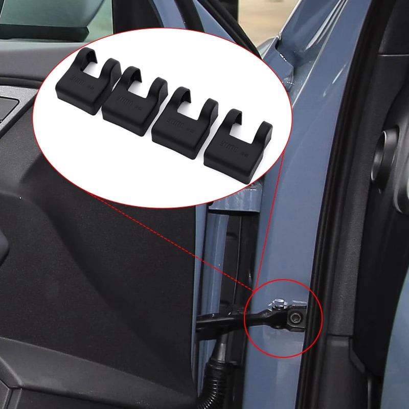 For Audi A1 A2 A4 A5 A6 Q2 Q3 Q5 Q7 Q8 2006-2024 Door Lock Protective Cover 4Pcs Abs Car Styling Door Check Arm Protection Cover