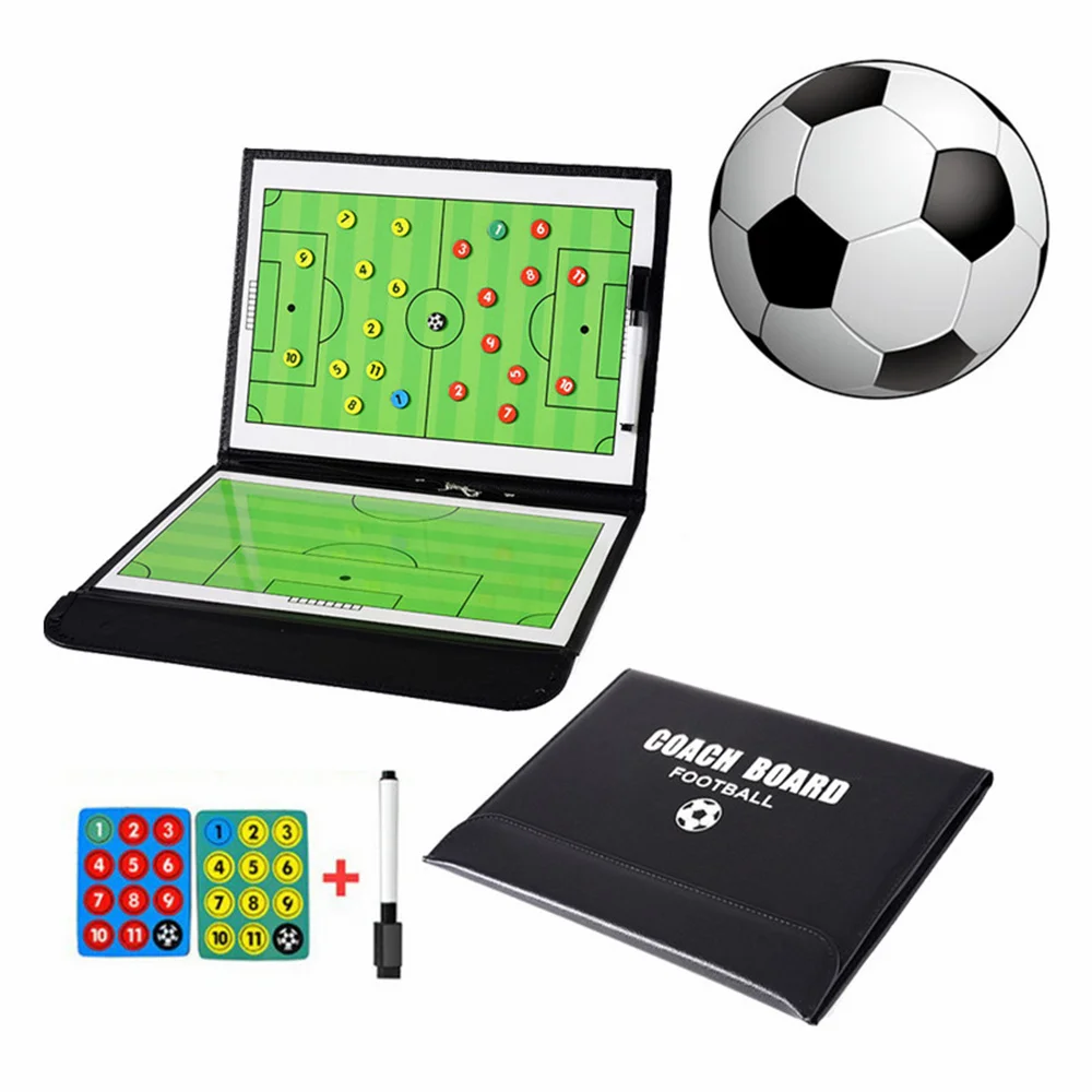 

Foldable Magnetic Football Training Board Soccer Coaching Clipboard for Match Train Football Tactic Folder Soccer Board games