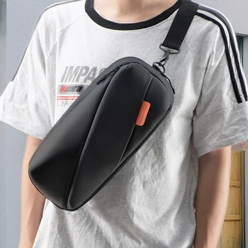 Carrying Case PU Leather Portable Storage Bag Crossbody Shoulder Chest Pouch Travel Bag for Steam Deck OLED/ROG Ally X/PS Portal 2