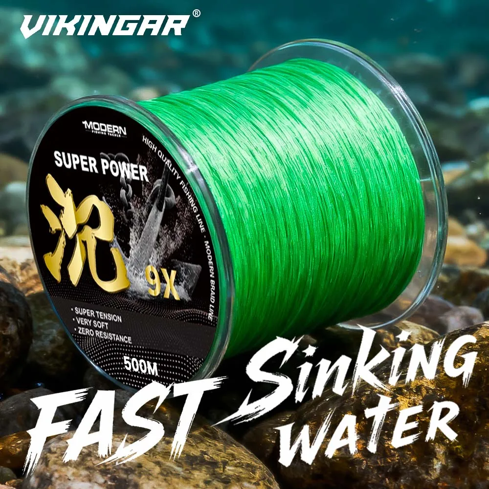 VIKINGAR PE Braided Fishing Line 10-100LB 100M/200M/500M