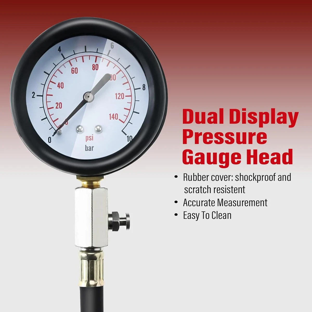 자동차 엔진 오일 압력 테스트 키트 테스터 차고 도구 저유 경고 장치 12피스 퀵 피팅