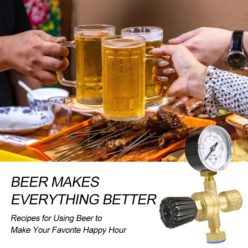Mini Gas Bottle Pressure Regulator Pressure Reducer Meter Beer Regulator for Argon CO2 Bottle 36V 220V gas pressure regulator