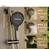 Grey Shower System Set Bathroom Rainfall Wall Mount Mixer Shower Faucet Full Set Modern Bathtub Shower Apartment Hotel 4